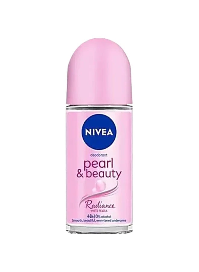 نيفيا مزيل عرق نيفيا للنساء، رول أون، بيرل آند بيوتي لإشراقة ونعومة وتوحيد لون منطقة تحت الإبط، 50 مل، ومزيل عرق نيفيا رول أون، بيرل آند بيوتي للنساء 50 مل. - Image 3